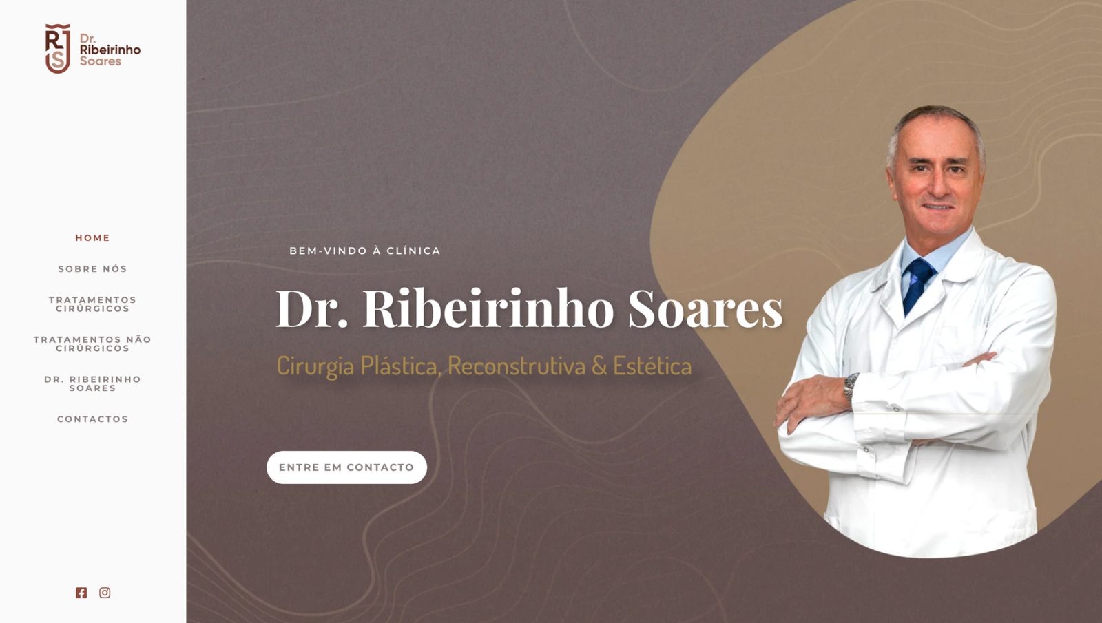 Screenshot real do projeto Dr. Ribeirinho Soares